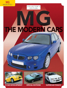 MG Memories #8 MG - The Modern Cars