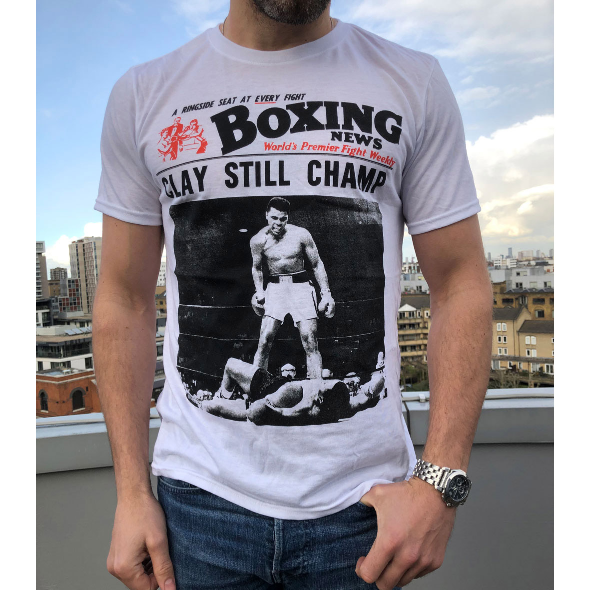 Clay Still Champ White T-Shirt
