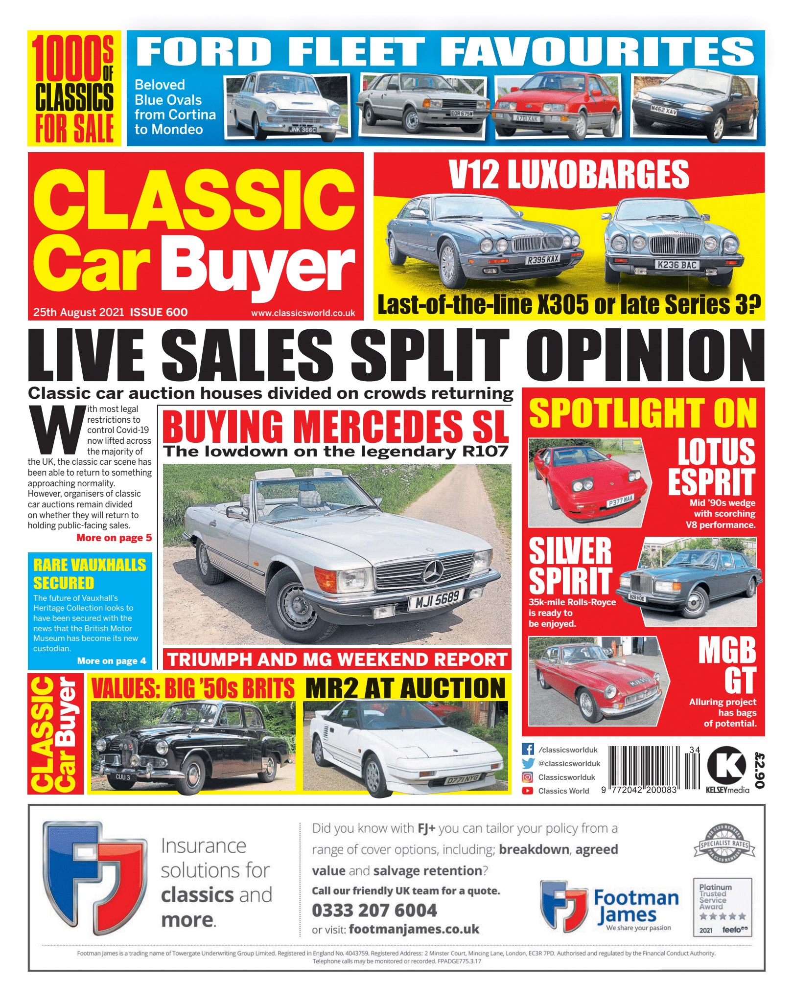 Classic Car Buyer #600 25th August 2021