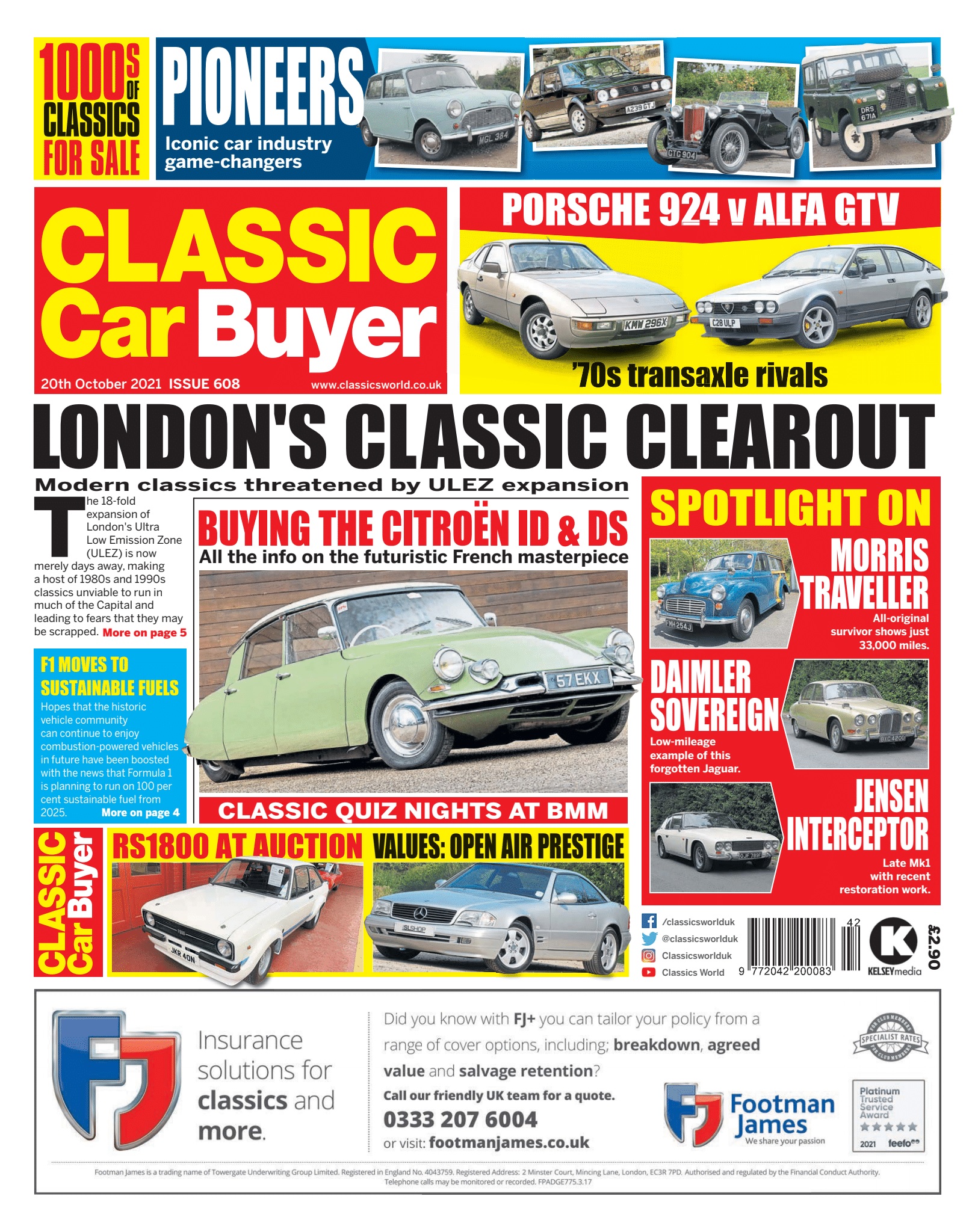 Classic Car Buyer #608 20th October 2021