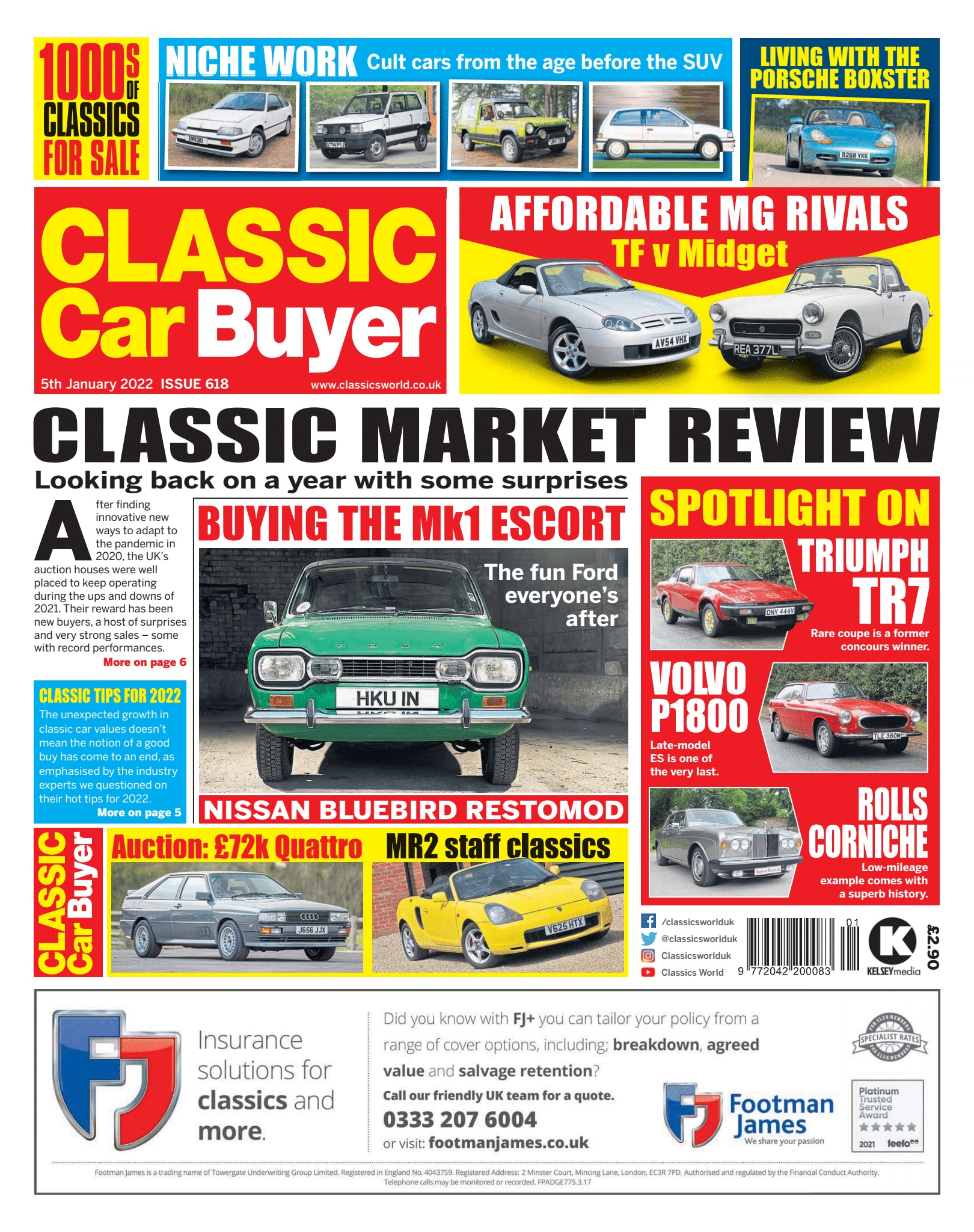 Classic Car Buyer #618 5th January 2022