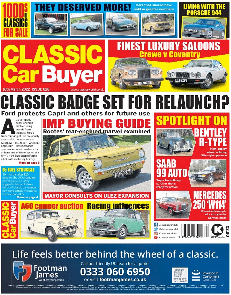 Classic Car Buyer #628 16th March 2022