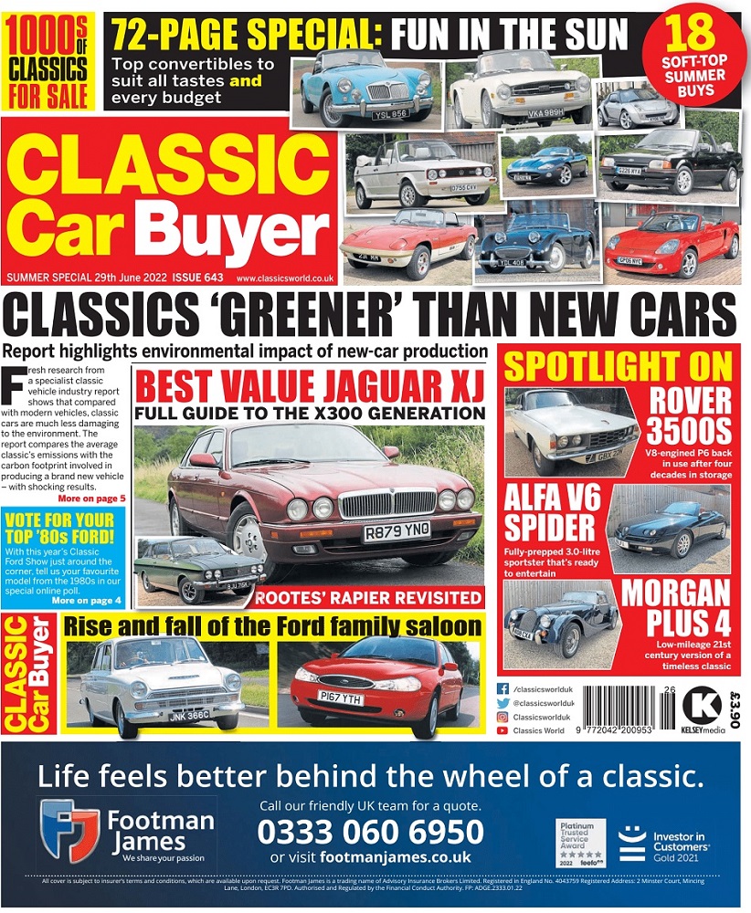 Classic Car Buyer #643 29th June 2022 - Summer Special