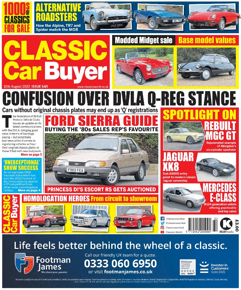 Classic Car Buyer #649 10th August 2022