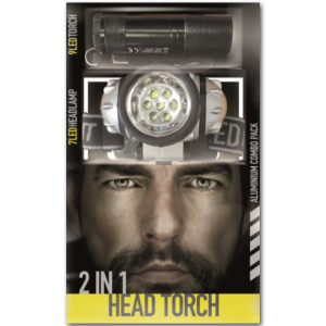 2 in 1 LED Torch and LED Head Lamp