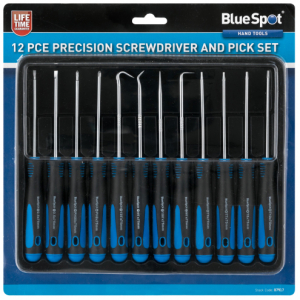 BlueSpot 12 Piece Precision Screwdriver & Pick Set