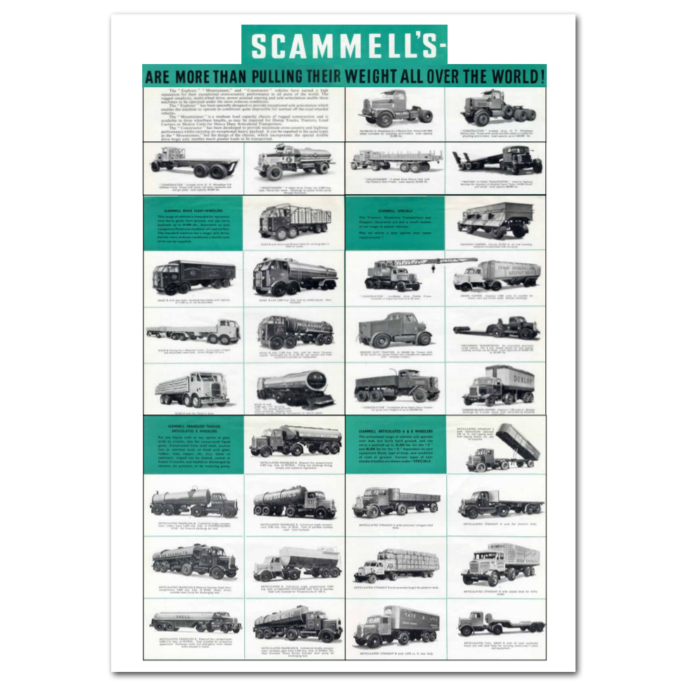 Lorry Poster #10 - Scammell Montage