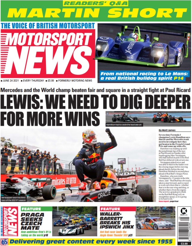 Motorsport News 24 JUNE 2021