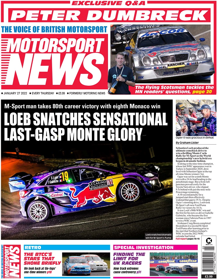 Motorsport News 27 JANUARY 2022