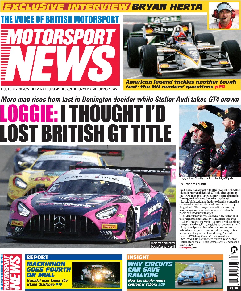 Motorsport News 20 OCTOBER 2022