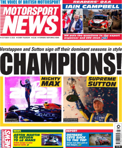 Motorsport News 12th October 2023