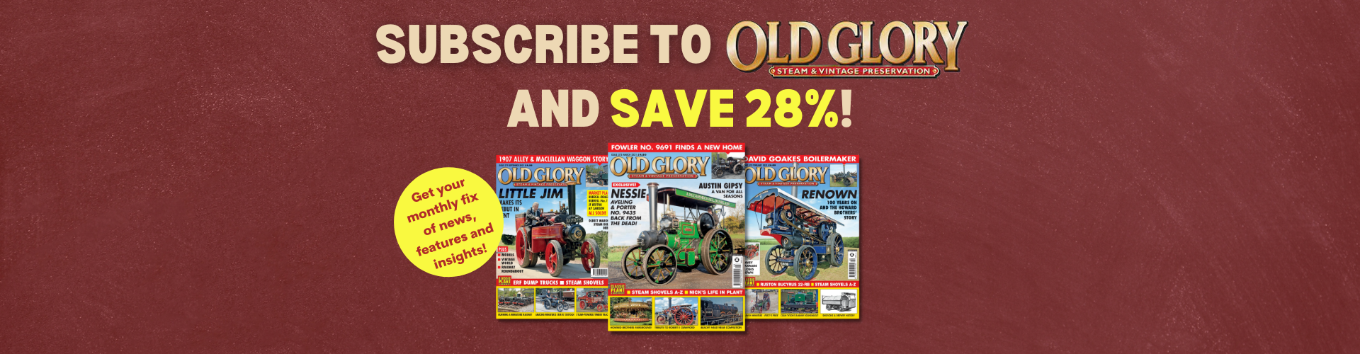 Old Glory - 28% off 1 year