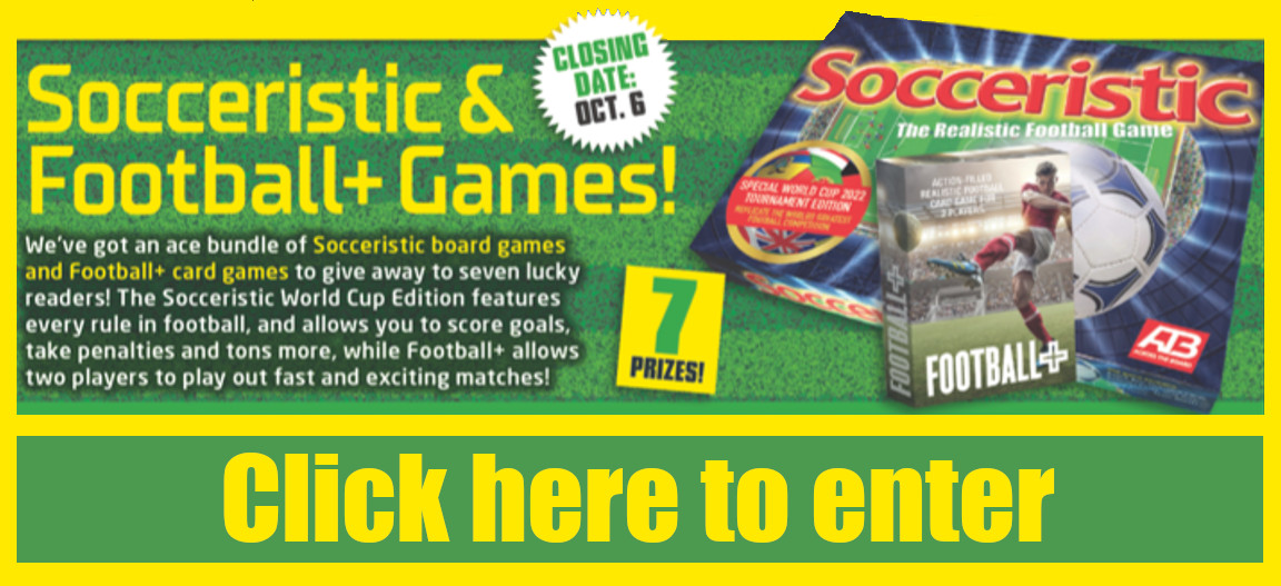 E: 06/10 Win one of seven Socceristic & Football+ Games Bundle ...