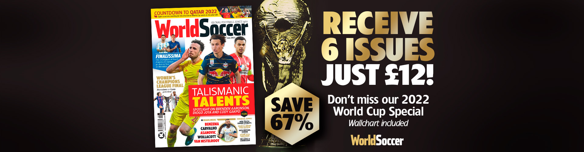 World Soccer 6 issues for £12